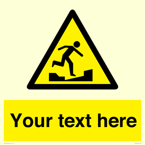 Custom warning uneven surface